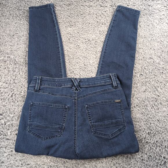 Prana Denim - Prana Jeans Women 6 Blue Slim Ankle Stretch Normcore Preppy Distressed Casual